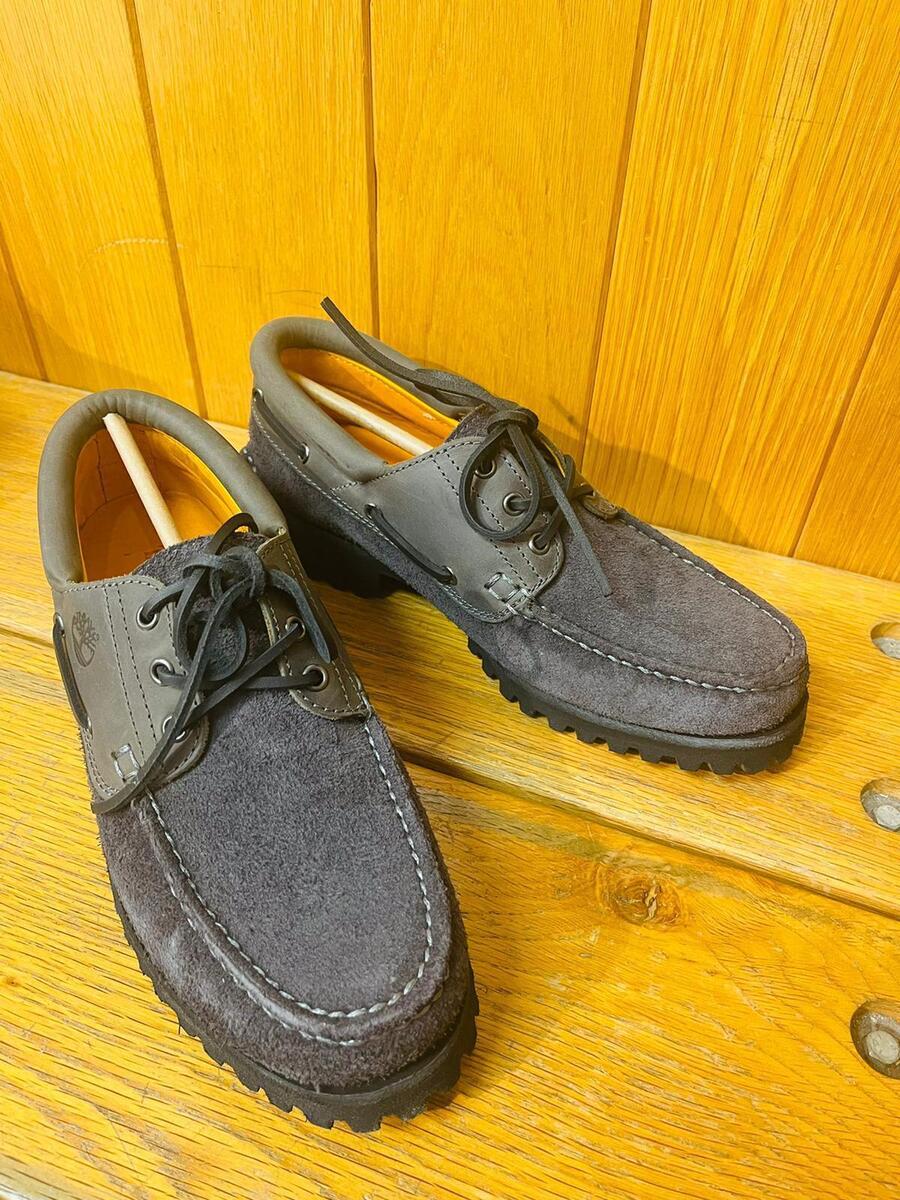 TIMBERLAND MEN'S AUTHENTIC 3-EYE CLASSIC BOAT MD GREY FULL TIMBERLAND MEN'S AUTHENTIC 3-EYE CLASSIC BOAT MD GREY FULL
