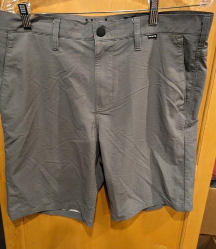 Hurley Shorts Mens 30 Blue Flat Front Casual Pockets Nike Drifit