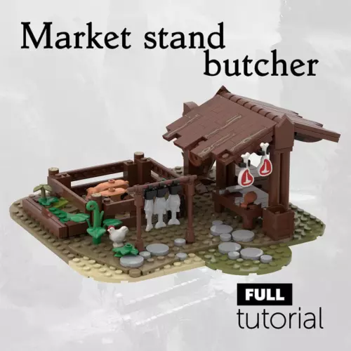 Custom MOC-78792 Medieval Butcher Model 270 Parts Kids Gift for Christmas New - Picture 4 of 9