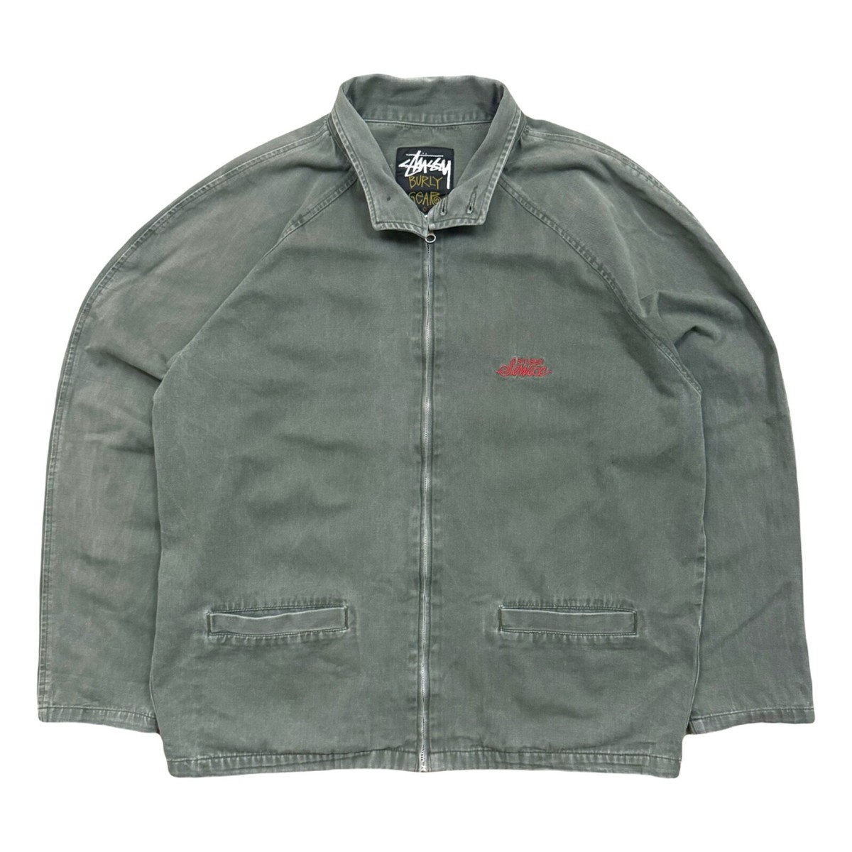 VTG 90s Stussy Service Burly Gear Workwear Canvas Chore VTG 90s Stussy Service Burly Gear Workwear Canvas Chore