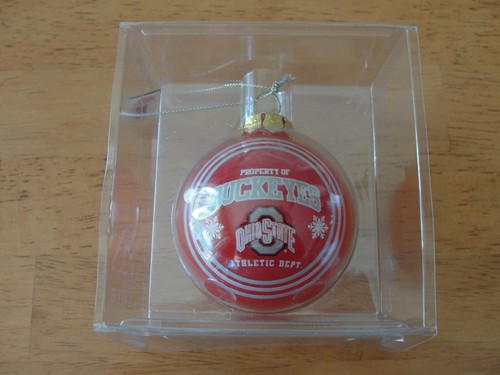 Two Double Sided Ohio State Buckeyes Christmas Ornament - Collegiate Licensed - Picture 2 of 5