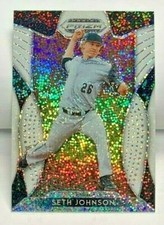 Seth Johnson 2019 Panini Prizm Draft Picks WHITE SPARKLE Refractor SP #38 - RAYS