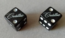 #743 - Pair Vintage Cadillac Automobile Gaming Dice. Advertising nuts. Rare