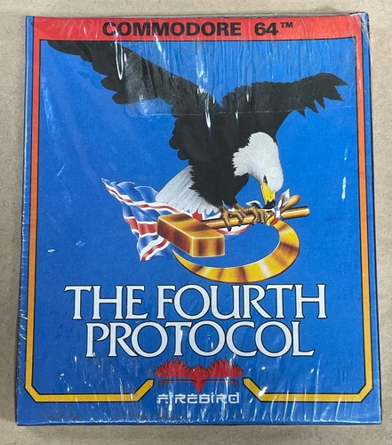 THE FOURTH PROTOCOL COMMODORE 64 C64 GAME FIREBIRD