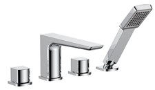 Chiara Designer 4 Hole Bath Shower Mixer Filler Tap