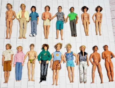 Lot Ken Barbie Dolls Male Beiber Vintage Mattel My Scene Accessories Clothes