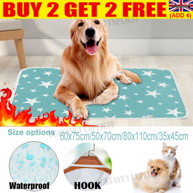 Large Washable Pet Supplies Pee Pads Mats Puppy Training Pad Toilet Wee New-UK.