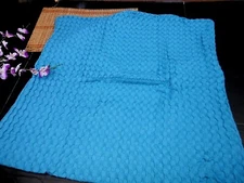 PHF 100% COTTON WAFFLE WEAVE EURO SHAM 26X26 TEAL / LAKE BLUE See Chart #S30