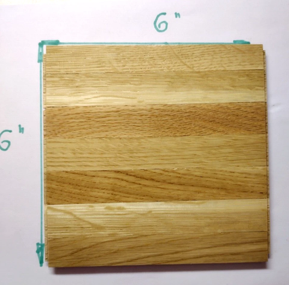 1 Azulejo Parquet Hartco 6x6" Roble Desierto Natural Color Estándar 7 Dedos Tira De Colección Foto 2 de 4