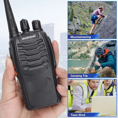 2/4*Walkie Talkie Two-Way UHF Hand Funkgerät Sprechfunkgeräte 16 Kanale &Headset - Zdjęcie 10 z 18