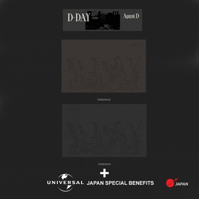 BTS SUGA Agust D D-DAY 1st Solo Album SET 2Album + Universal Music