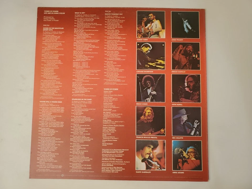 Tower of Power - Live and in Living Color (Vinyl Record LP) - Image 2 of 2