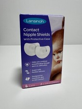 Lansinoh Contact Nipple Shields Pack of 2 With Protective Case 