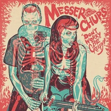 Messer Chups - Don't Worry, Be Creepy EP - Red/Cyan Vinyl (Surf Rock, Rockabilly