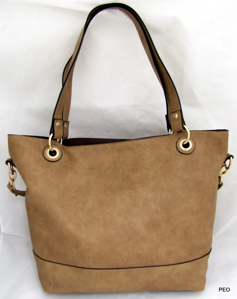 PERLINA Nueva York Bronceado Bandolera Cartera Bolso de Mano Bufanda y Muñequera Nuevo Foto 3 de 4