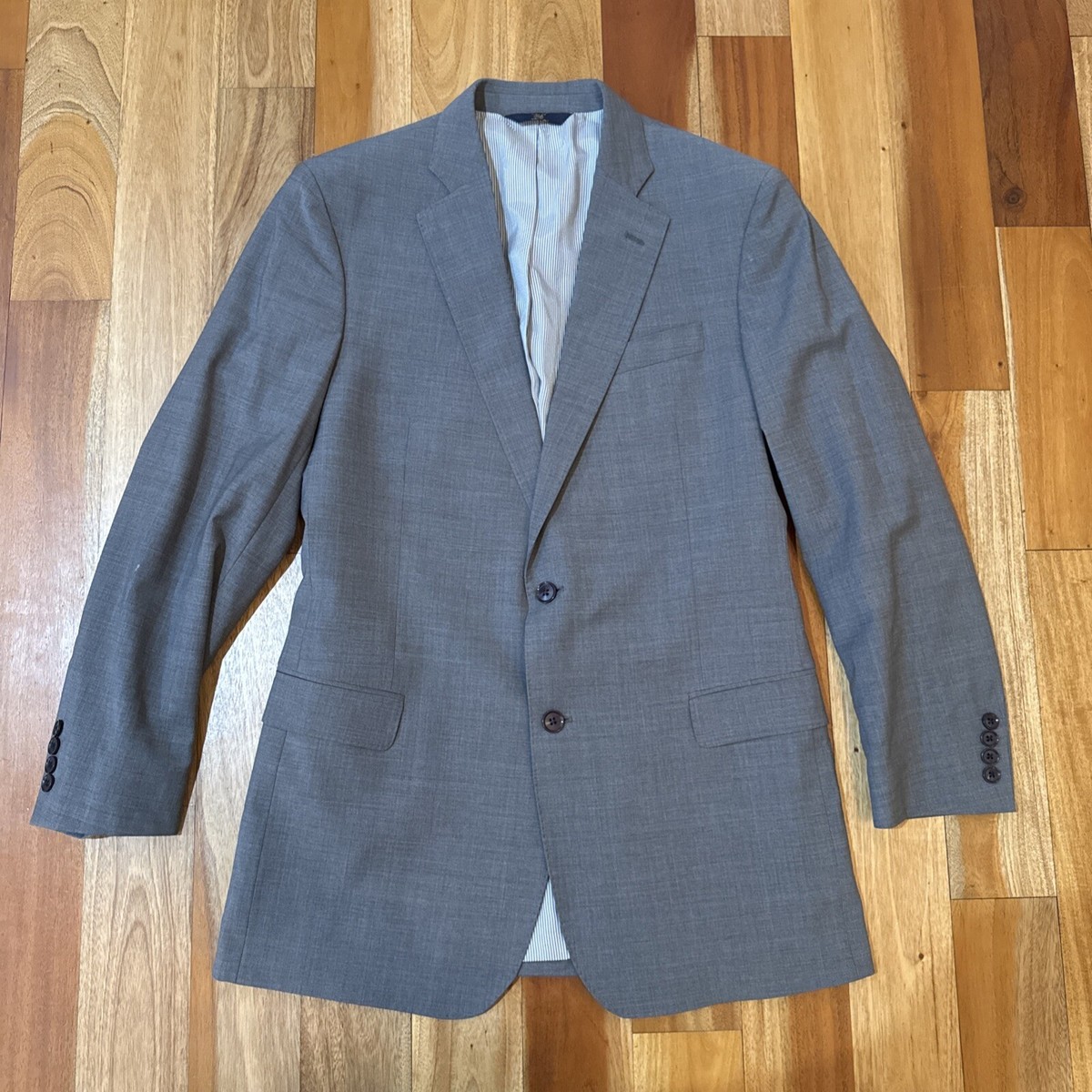 BROOKS BROTHERS 346 Men's 41R Wool Sport Coat Blazer Gray Explorer