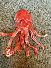 TY Beanie Baby - WIGGLY the Octopus 8.5 inch - NWT Stuffed Animal Toy Squid