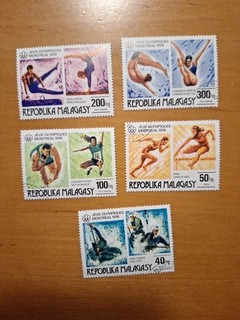 Madagaskar Olympia 1976 Montreal Mi Nr. 775 779 gestempelt