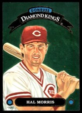 Hal Morris 1992 Donruss #DK-19 Reds MLB READ FREE SHIPPING AutographDen