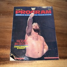 WWF WWE Magazine Program Vol 158 Hacksaw Jim Duggan Hogan Merchandise Catalog