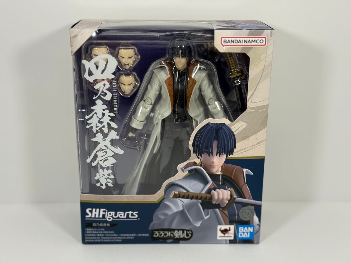 Figura de acción anime BANDAI S.H.Figuarts Rurouni Kenshin Aoshi Shinomori