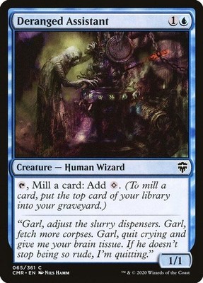 2020 Magic: The Gathering: CMR - Deranged Assistant (#65, C, Near Mint)