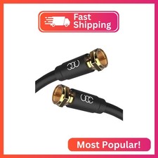 Ultra Clarity Cables RG6 Coaxial Cable 10 Foot, in-Wall CL3 Coax Cable Extension