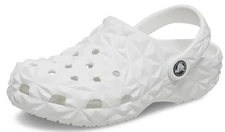 Crocs Classic Unisex Geometric Slip-On Clogs White 209563-100 NWT - M7 / W9