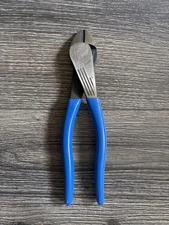 KLEIN TOOLS 8" DIAGONAL CUTTERS ANGLED HEAD D2000-48 MADE IN USA CUTTING PLIERS