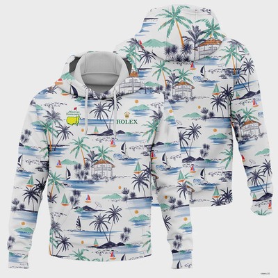Artistic Seamless Summer Island Pattern Masters Tournament Rolex Hoodie Shirt
