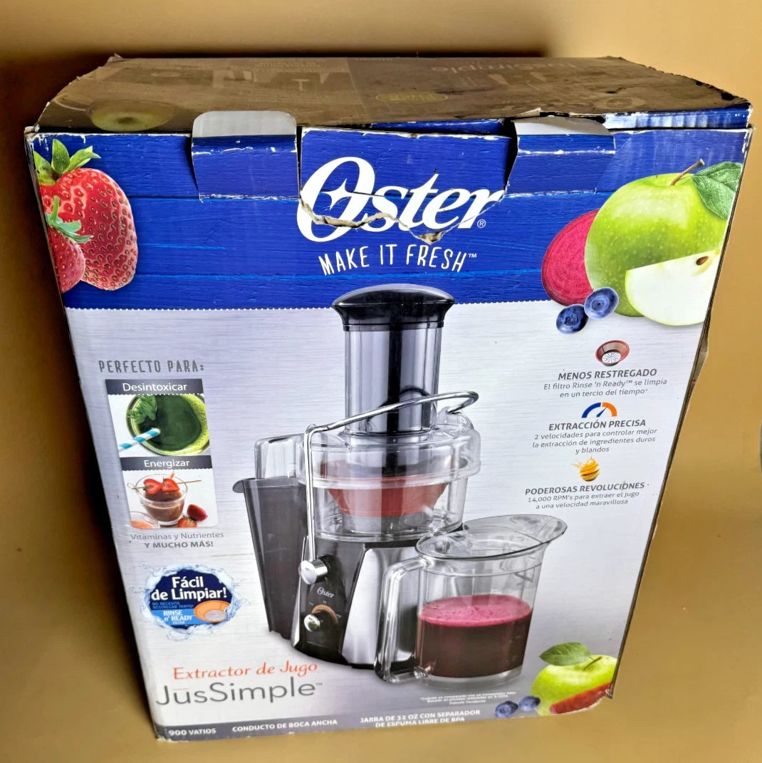Oster JusSimple 2-Speed Easy Clean Juice Extractor w/Extra-Wide Feed Chute 900W