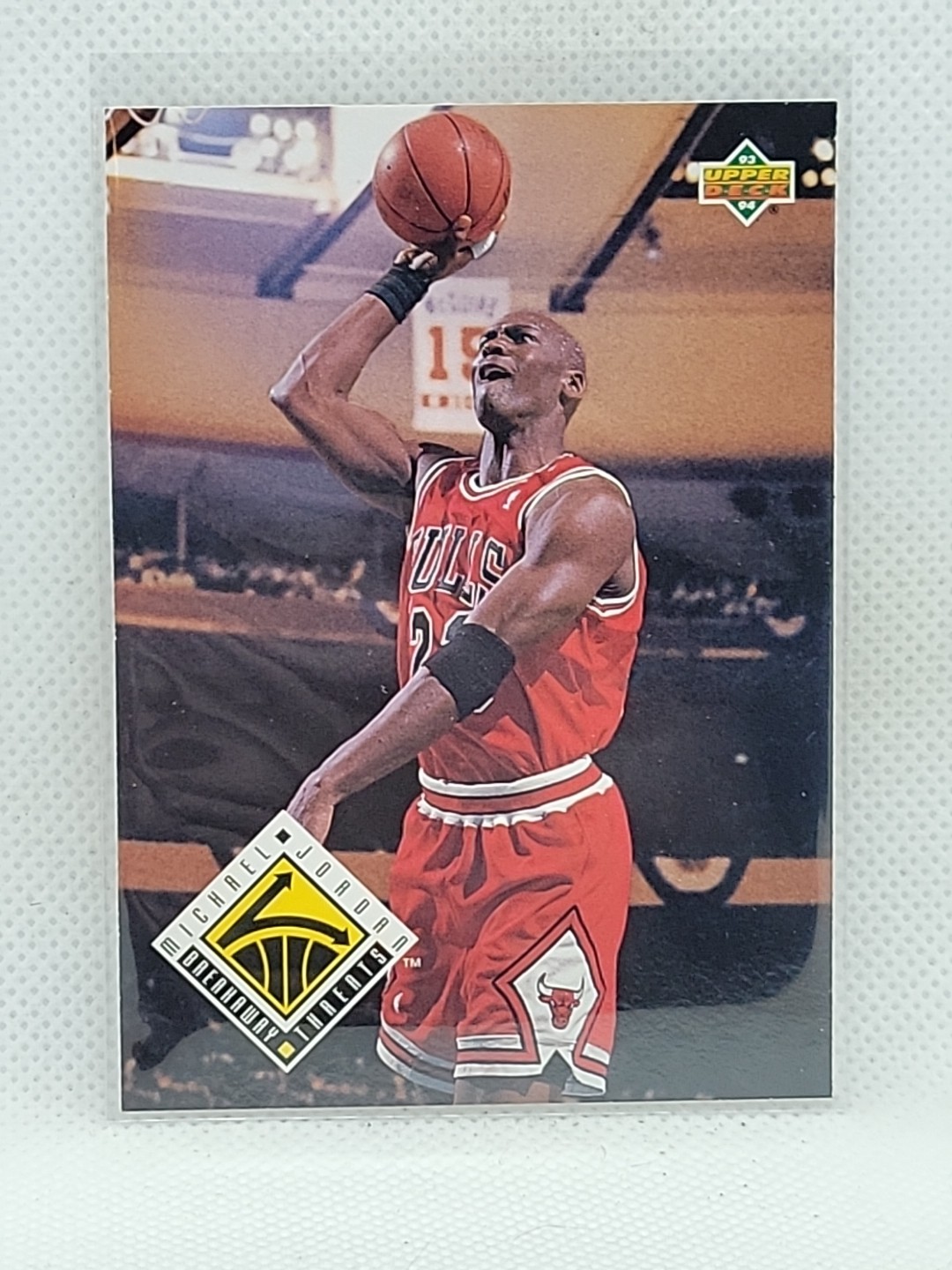 Michael Jordan 1993/94 Upper Deck Basketball Breakaway Threats  #438 NrMt