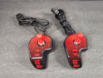 2 Vintage Nintendo NES Red Arcade Joystick Controller 500XJ Epyx Konix READ