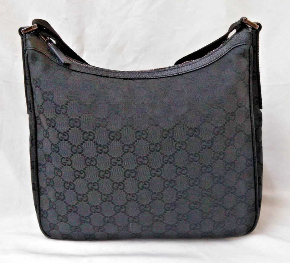 Auténtico Bolso de Hombro Gucci GG Lona Mensajero Negro 114272 de Japón 1111 AS9508 Foto 2 de 4