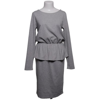 Ichi, Kleid, Größe: M, Grau, Elasthan/Polyester/Viskose, Einfarbig, Damen #oa0