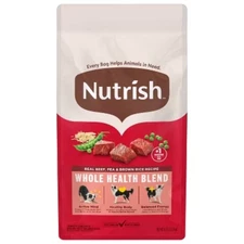 Nutrish Whole Health Blend Real Beef, Pea & Brown Rice Recipe Dry Dog Food