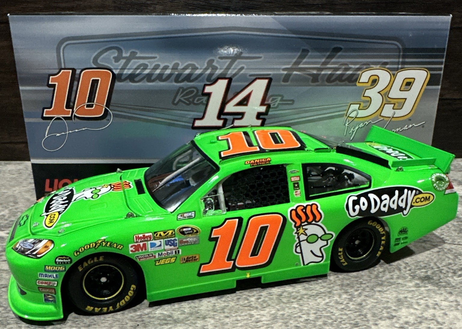 2012 Danica Patrick #10 GoDaddy.com Chevrolet Rookie 1/24 Action Nascar Diecast