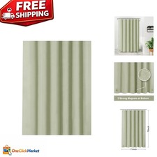 Lightweight Sage Green Shower Curtain Liner - , Waterproof  Eco-Friendly