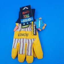 Kinco Otto Striped Kid's Medium Leather Palm Thermal Insulated Work Glove Kinco