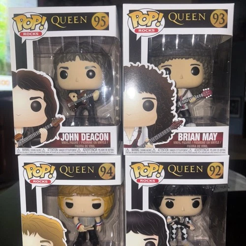FUNKO POP! ROCKS QUEEN COMPLETE ORIGINAL SET OF 4. Number: 92, 93, 94, 95