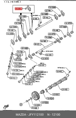 New Genuine Mazda OE Valve Lifter JFY112100, JFY11-2100