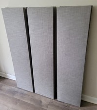 4 Sound Absorbing Acoustic Wall Panels in Medium Grey - SET of 4