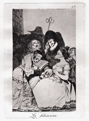 Francisco de Goya plate 57 from Los Caprichos etching Radierung grabado