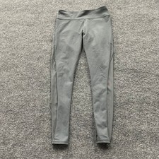 Fabletics Leggings Womens Size S Gray Mesh Panel Athletic Stretch Yoga Pants