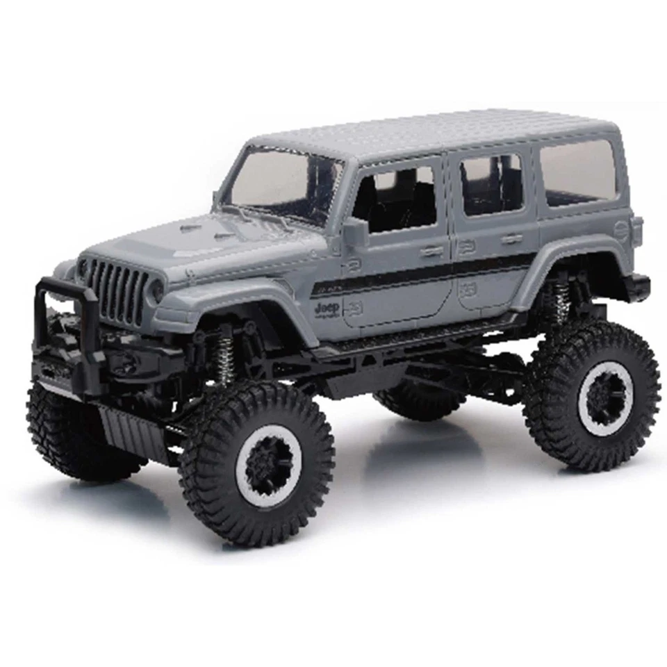 NEWRAY, JEEP Wrangler Sahara gris, échelle 1/18, NEW37446G - Photo 1/1