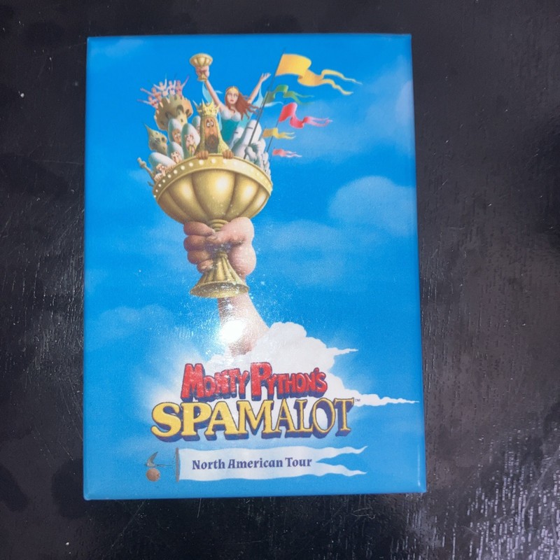 Monty Pythons Spamalot Musical North American Tour Magnet Rare Chicago 2026