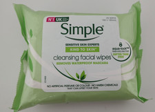 Simple Kind To Skin Cleansing Facial Wipes - 25 Wipes - BB: 02/2026