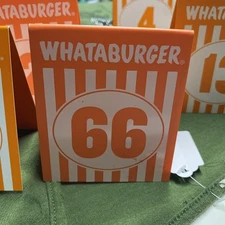  Whataburger Table Tent Number 66