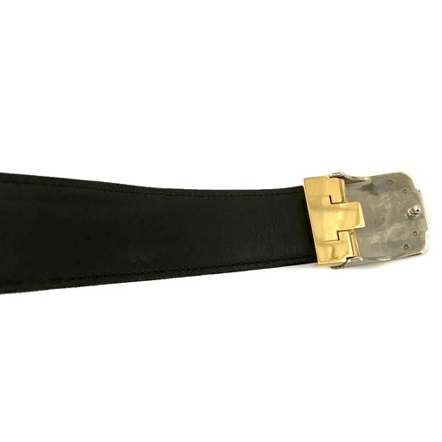Must de Cartier Santos Leather 104cm Men's Belt Black/2BG0592 - Imagen 5 de 8