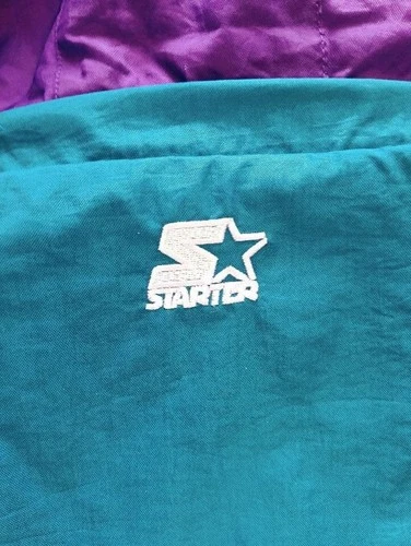 Starter Charlotte Hornets Nylon Jacket 2XL NBA New Unused image 8